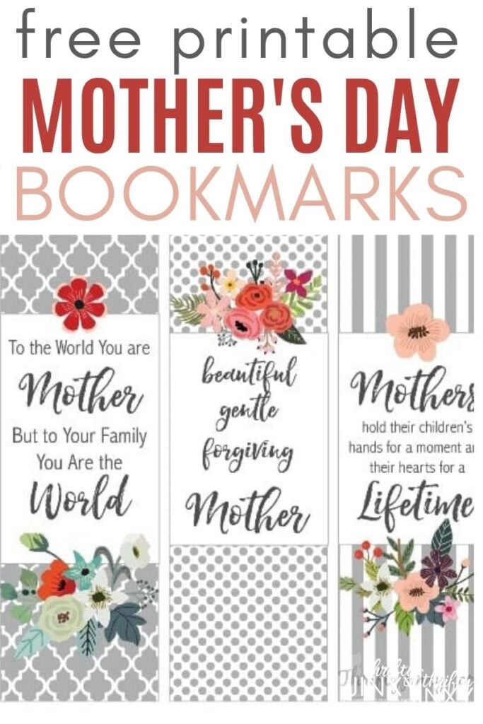 FREE PRINTABLE MOTHERS DAY BOOKMARKS
