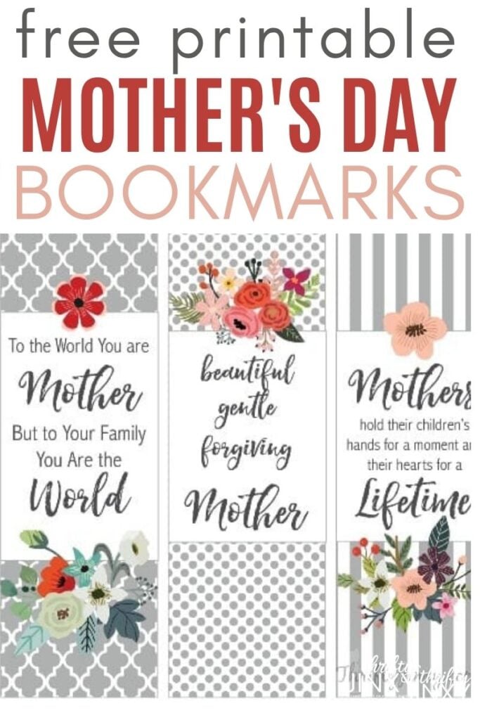Free Printable Mother's Day Bookmarks - Thrifty Jinxy