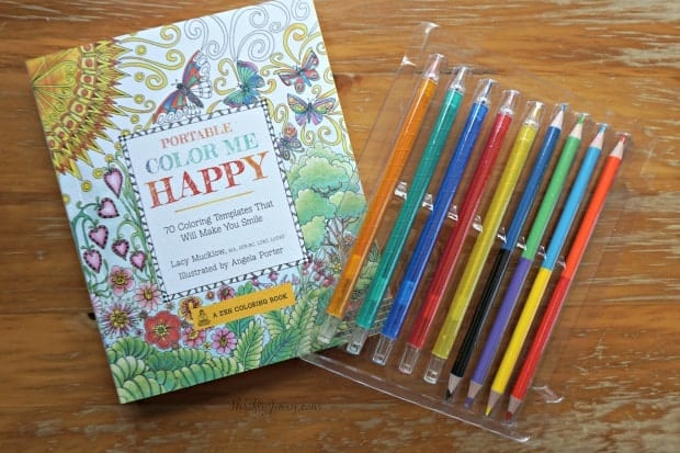 Zen Coloring Book: Portable Color Me Happy Coloring Kit: Includes