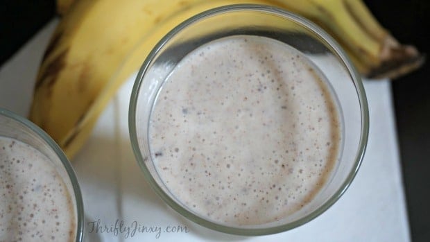 Chunky Monkey Smoothie in Glass