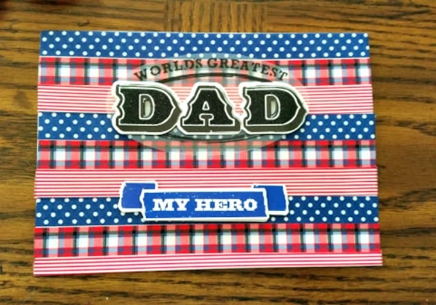 Homemade Washi Tape Father's Day Card