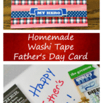 Homemade Washi Tape Father's Day Card