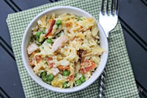 Cheesy Chicken and Orzo Casserole
