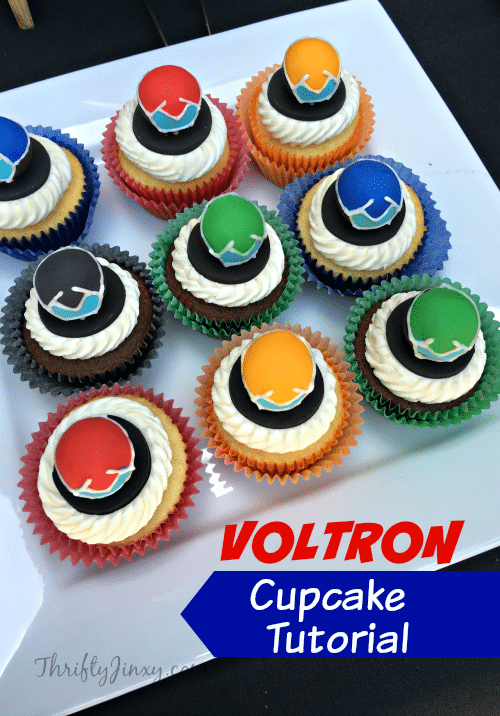 Voltron Cupcake Tutorial