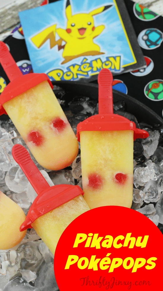 Pokemon Ice Pops Recipe - Pikachu Pokepops