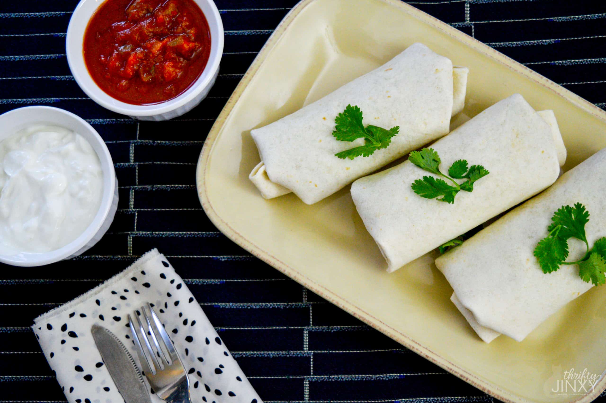 Beef and Cheese Chimichangas, Recipe