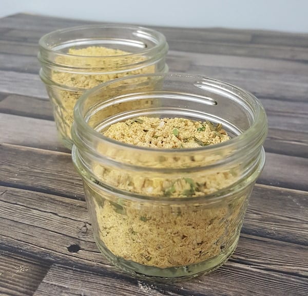 Homemade Dry Mustard Rub Jars