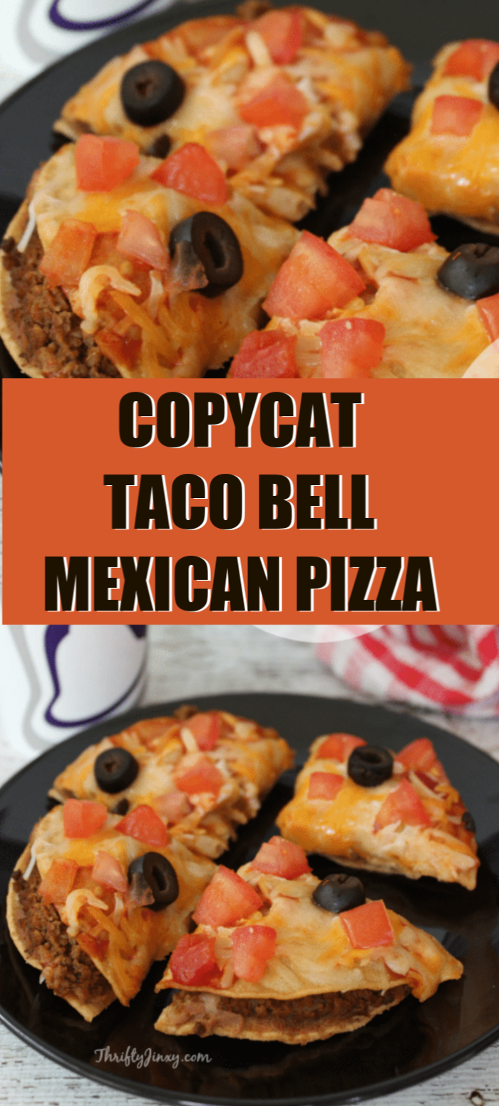 Copycat Taco Bell Mexican Pizza Recipe - Copycat Secrets! - Thrifty Jinxy