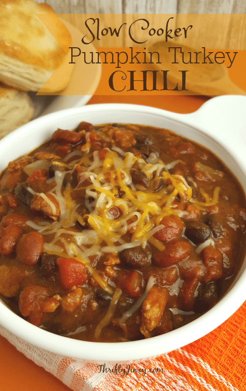 Pumpkin Chili in SLow Cooker