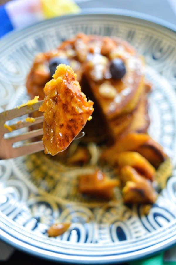 Pumpkin Butterscotch Pancakes Recipe Thrifty Jinxy