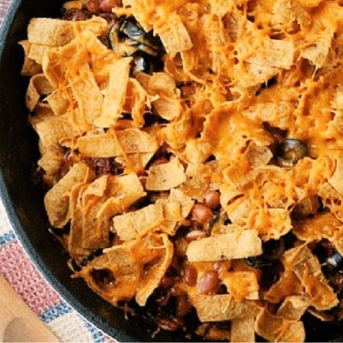 Chili Cheese Frito Skillet Dinner Recipe Thrifty Jinxy