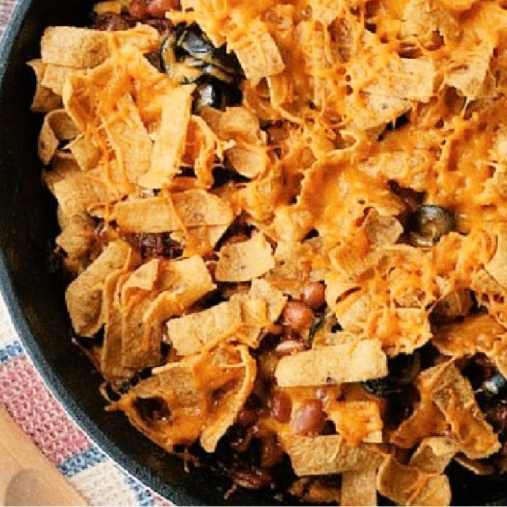 Chili Cheese Frito Skillet Dinner Recipe Thrifty Jinxy