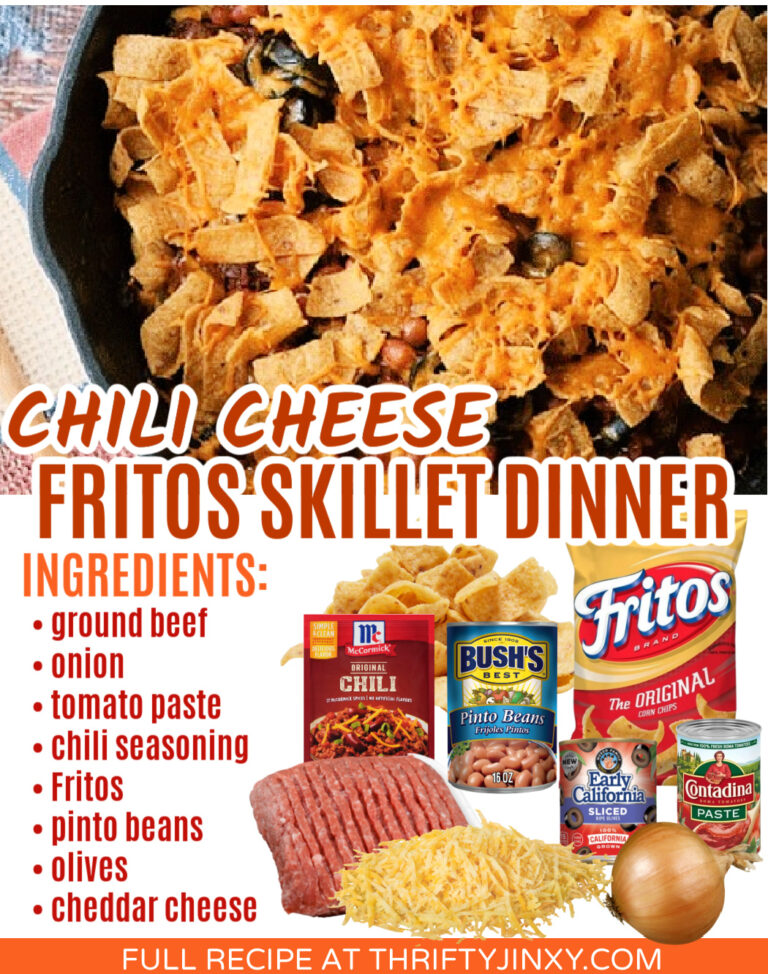 Chili Cheese Frito Skillet Dinner Recipe - Thrifty Jinxy