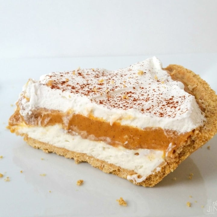 No Bake Pumpkin Pie Recipe Delicious Layered Goodness Thrifty Jinxy