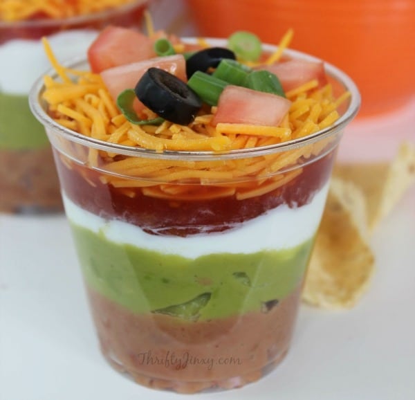 Individual 7 Layer Dip Cups Recipe - a Perfect Party Appetizer ...