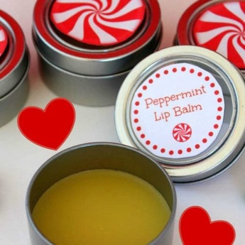 Diy Homemade Peppermint Lip Balm With Printable Labels Thrifty Jinxy