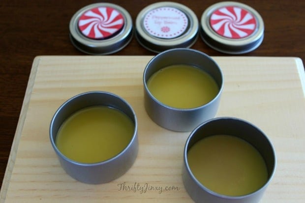 DIY Homemade Peppermint Lip Balm with Printable Labels