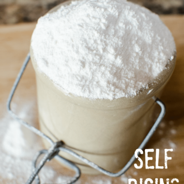 How to Make Self Rising Flour Substitute - This easy recipe for homemade self raising flour is perfect for quick breads, biscuits or other recipes that call for self rising flour.