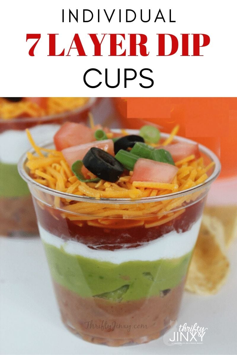 Individual 7 Layer Dip Cups Recipe - a Perfect Party Appetizer ...