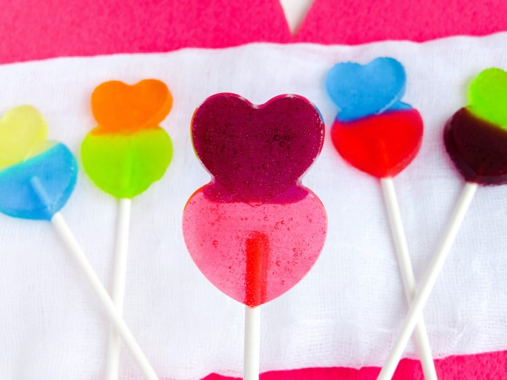 Easy DIY Valentine Heart Lollipops with Jolly Ranchers - Thrifty Jinxy