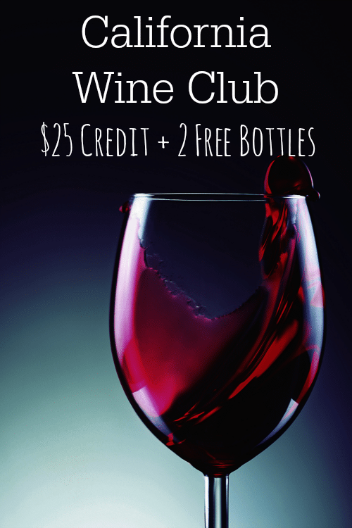 California Wine Club: $25 Credit + 2 Free Bottles