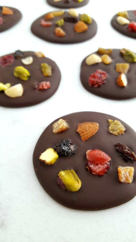 Dark Chocolate Superfood Bites with Nuts and Fruit