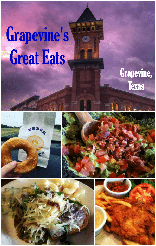 Grapevine's Great Eats - North Texas Food You'll Want to Try! There is GREAT food in Grapevine from guacamole made tableside at Mi Dia from Scratch, to chili at Tolbert's to the best doughnuts EVER at Kountry Donuts.