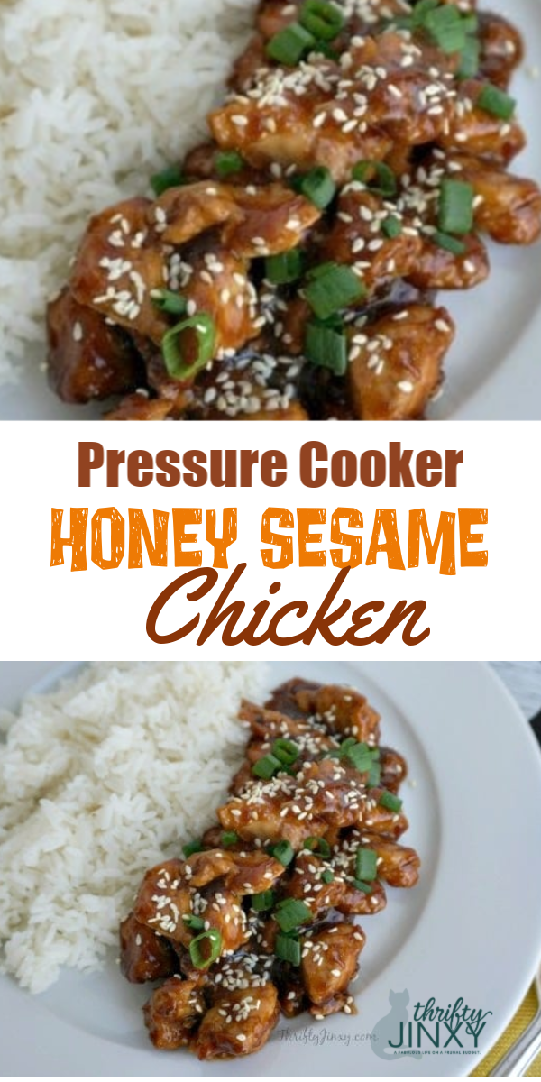 Easy Pressure Cooker Recipes Honey Sesame Chicken Thrifty Jinxy
