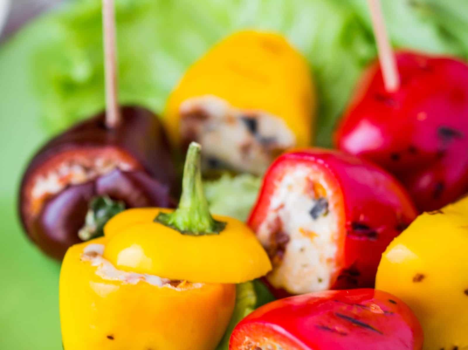 Cheesy Stuffed Sweet Peppers with Bacon Recipe