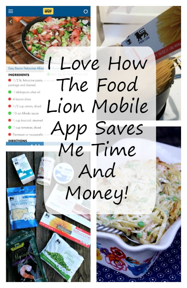 I Love How The Food Lion Mobile App Saves Me Time And Money! I can load coupons, recipes and create a shopping list, all from my smartphone! Yay!