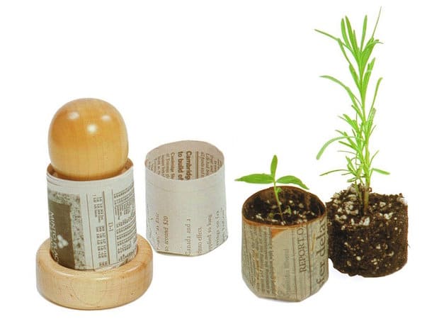 Do-It-Yourself Plant PotMaker from Newspaper