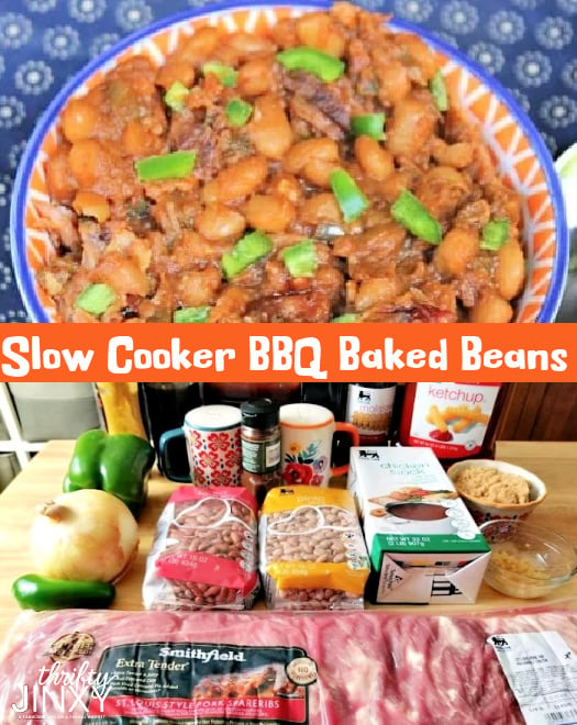 Slow Cooker BBQ Baked Beans FB
