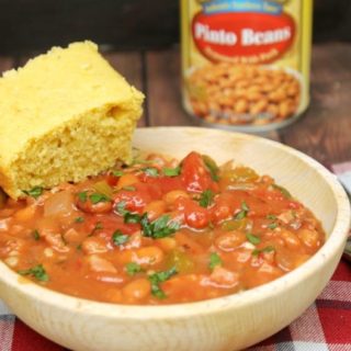 Pinto Beans And Ham With Homemade Buttermilk Cornbread mix7