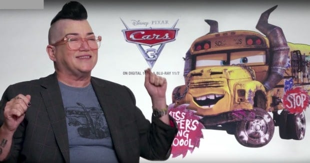 Lea DeLaria The Voice of Miss Fritter in Cars 3