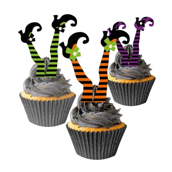 Witch Boot Cupcake Toppers