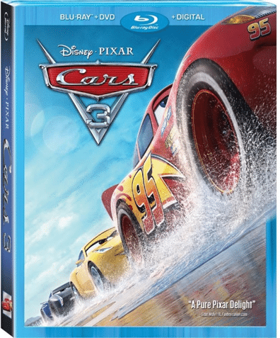 Cars 3 BluRay Packaging