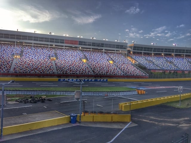 Empty Stands at Charlotte Motor Speedway