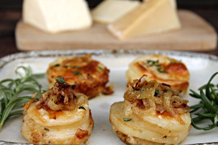 Cheesy Potato And Herb Gratin Stacks ingredients 12