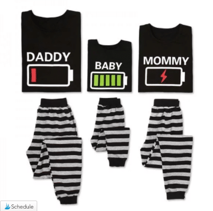 Mummy daddy and online baby pjs