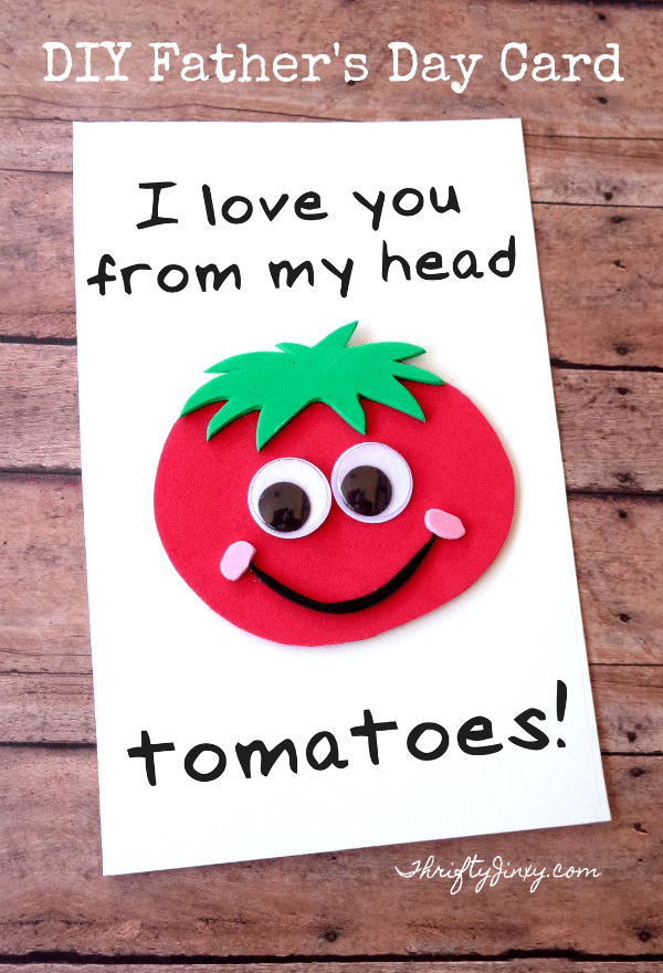 DIY Tomato Father's Day Card