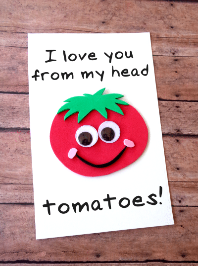 DIY Father's Day Tomato Card