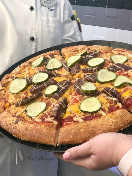 Pixar Fest Alien Pizza Planet Cheeseburger Pizza