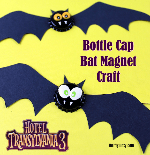 Bottle Cap Bat Magnet Craft Hotel Transylvania 3