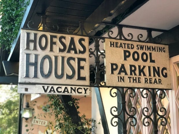 Hofsas House Sign Carmel by the Sea California