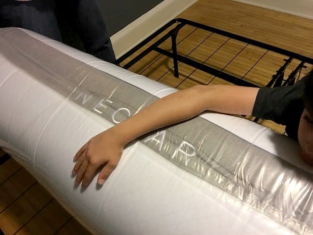 NECTAR Mattress Plastic Wrapping