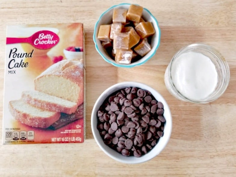 Twix Candy Bar Bundt Cake Recipe Ingredients