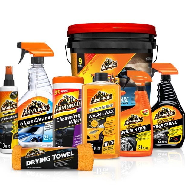 Armor All Complete Ultimate Car Care Gift Pack, Holiday Gift Pack, 10 Items