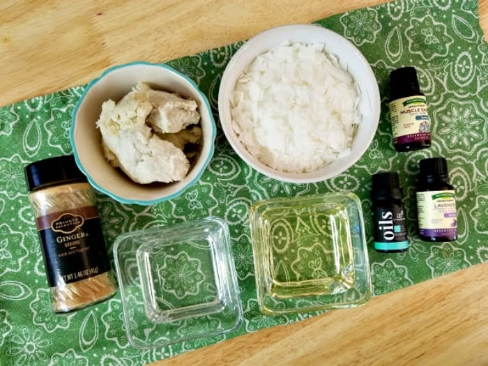 Handmade Essential Oils Muscle Ache Rub supplies