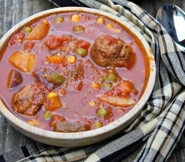 Instant Pot Meatball and Potato Soup Recipe Thrifty Jinxy