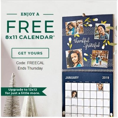 Shutterfly Free Calendar 2022 Free 8X11 Custom Calendar From Shutterfly (Just Pay Shipping) - Thrifty  Jinxy